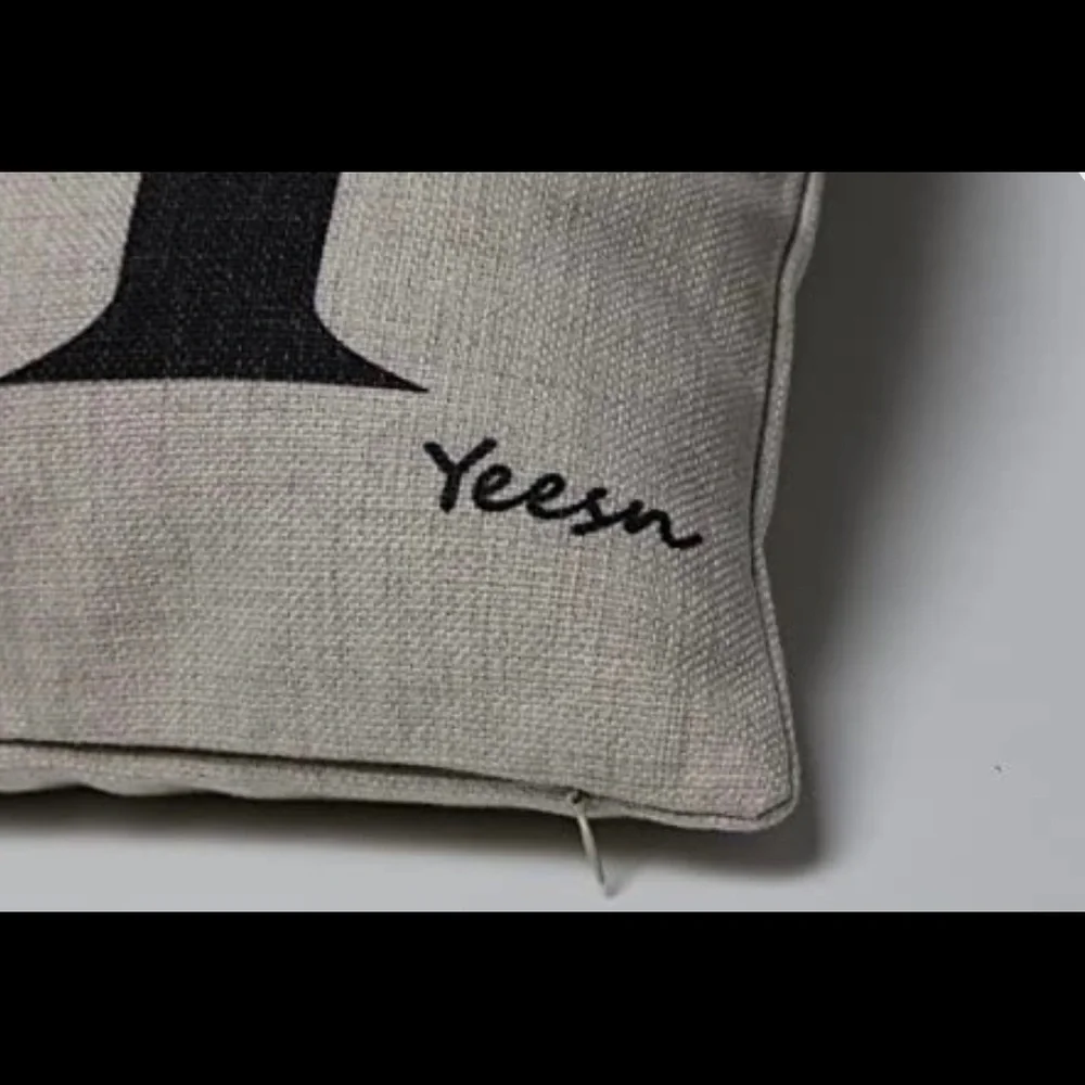 Yessn Square Vintage Cotton Linen Home Decorative Throw Pillow Covers
